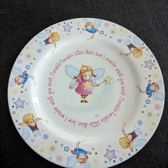 1890 Anderton Pottery England Twinkle Star Fairy Full 3 Piece Set Cup Bowl Plate - Picture 7 of 7